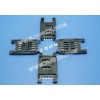 SIM 8 PIN 2.54全塑掀蓋卡座