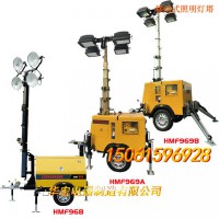 柴油發電機拖車式移動 LED 照明升降燈塔