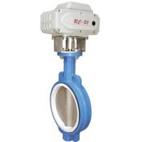 電動襯氟蝶閥，電動給水閥