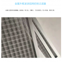 定制金屬網過濾器不銹鋼板框過濾器波浪鋁網初效過濾器空氣過濾器